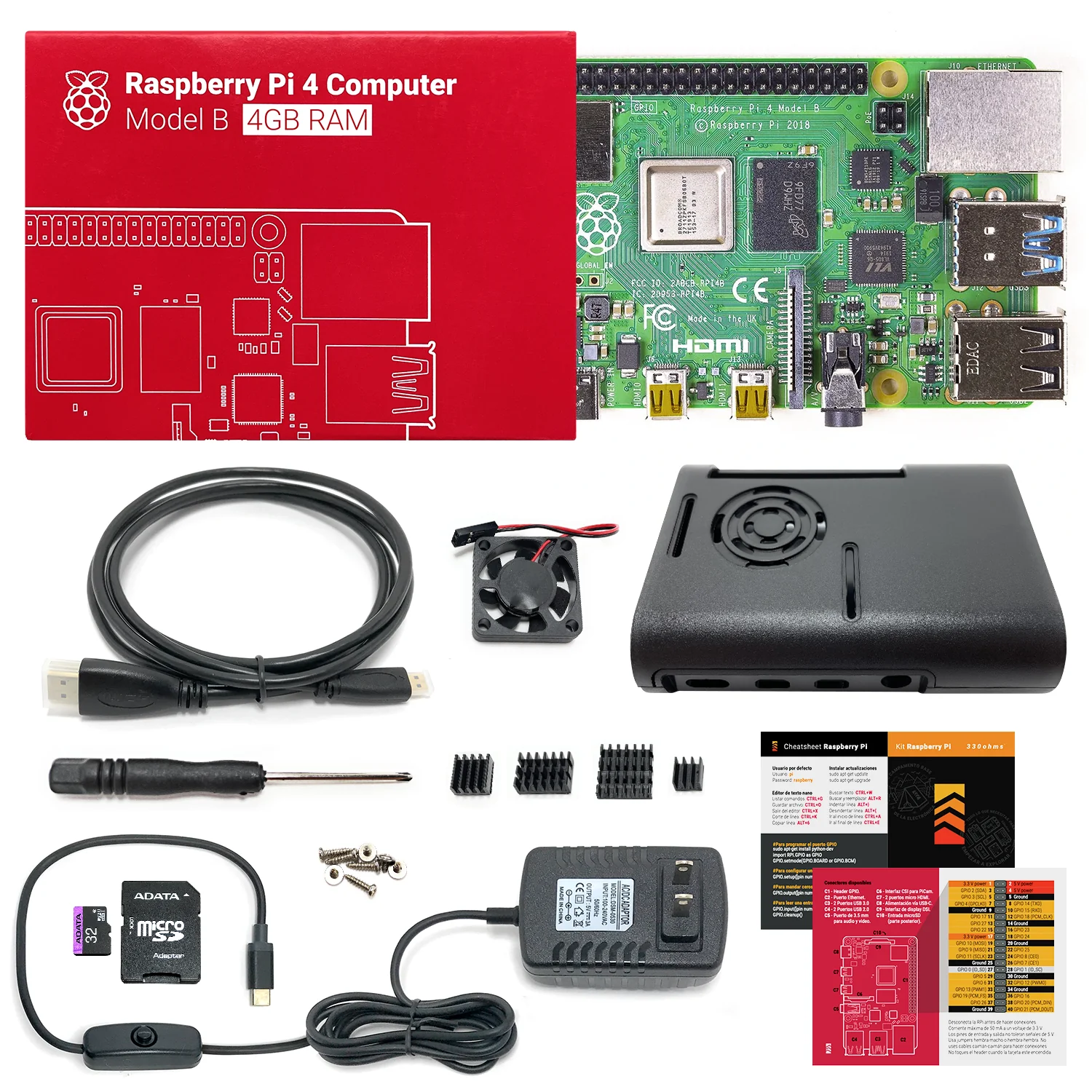 Kit de Raspberry Pi 4 – 4GB